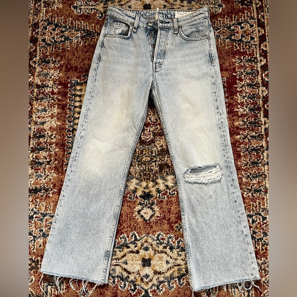 Rag & Bone Maya highrise crop flare. Like New condition Size 26